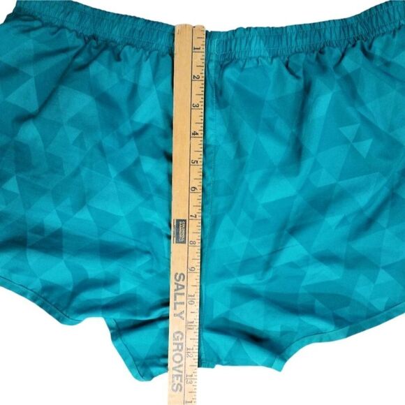 Nike Running Shorts Blue Green Aqua Women's Training and Workout Size L - Picture 6 of 10